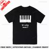 Lets Play Music Piano Key Graphic T Shirts Unisex Unisex Summer Cotton Printed TShirt Casual Streetwear Clothes Ropa Hombre