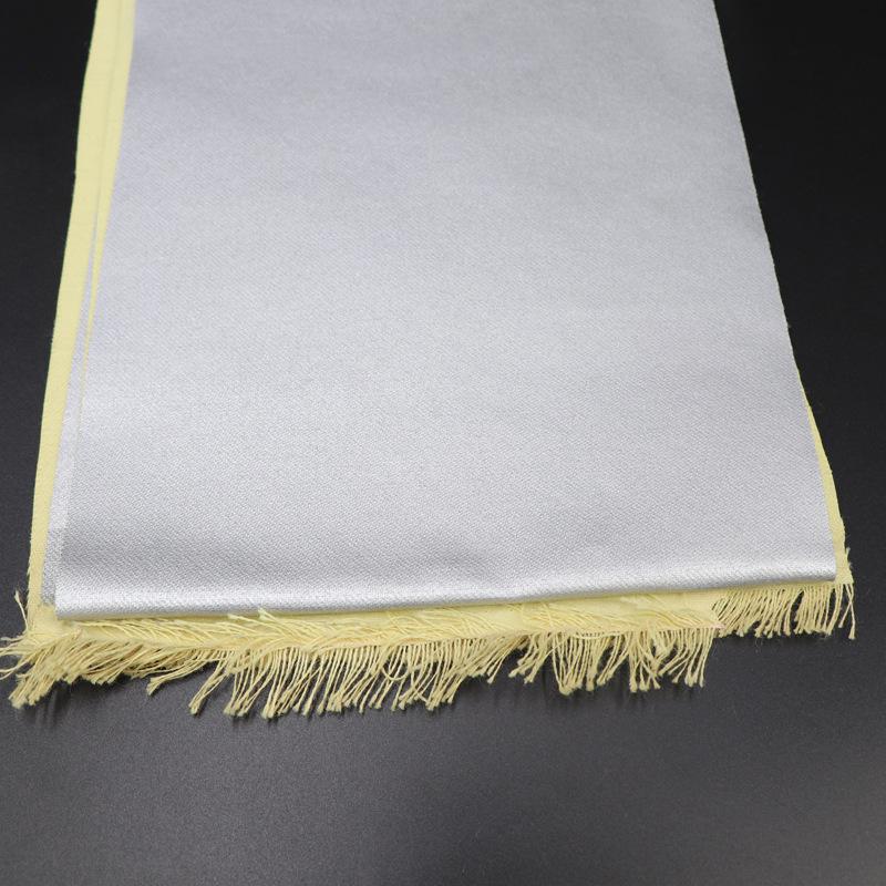 50cm/100cm*150cm 270g Aramid Silver-coated Fabric High-temperature Resistant Flame-retardant Fabric for DIY Sewing Clothing