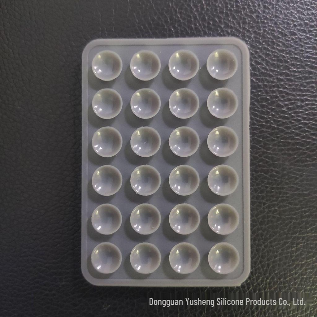 Square 24-Hole Thickened Silicone Phone Holder Suction Cup Sticker