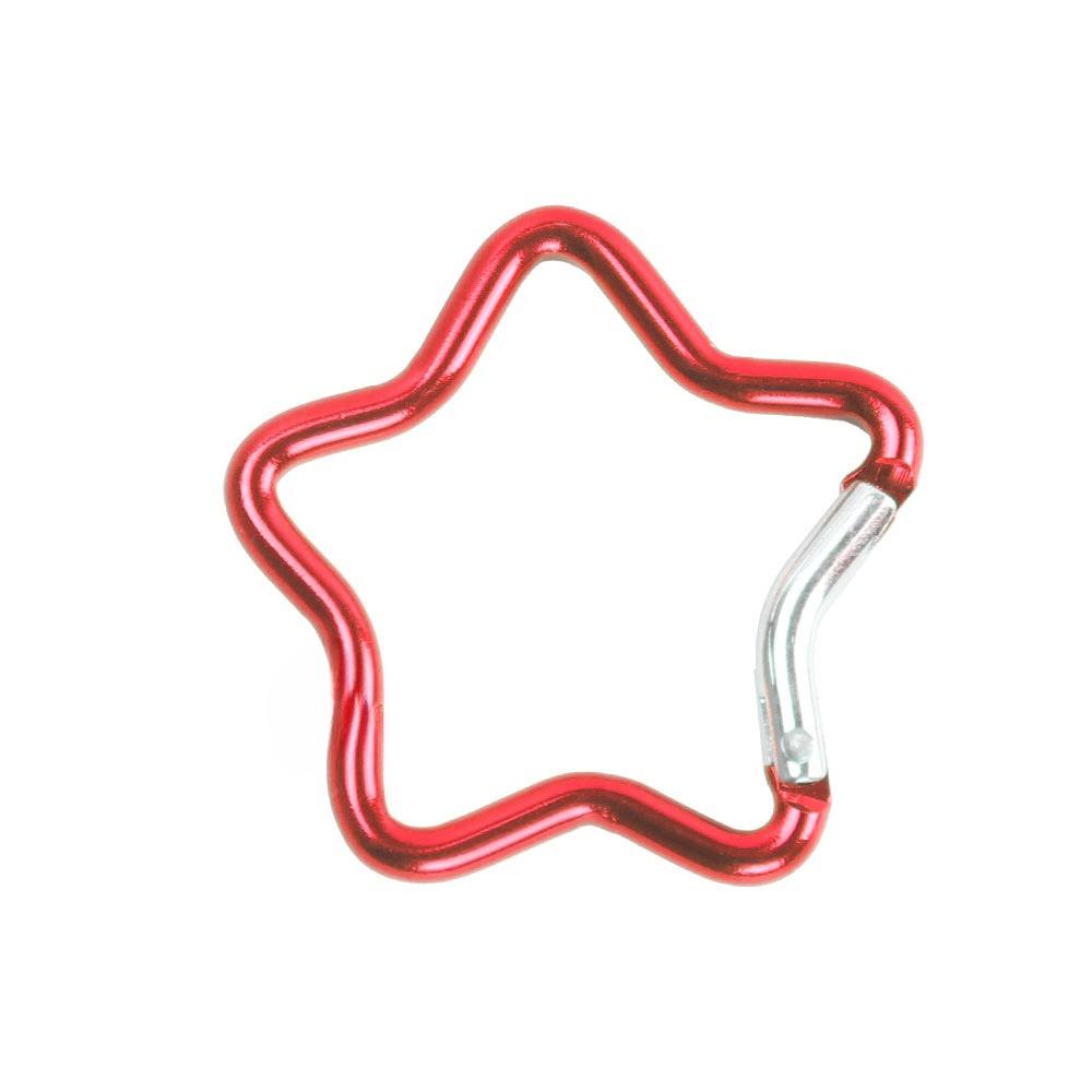 2pcs Aluminum Alloy Hanging Buckles  Five-pointed Star Climbing Buckles  Quick-hanging Keychains  Safety Buckles Backpack Buckles  in Various Colors