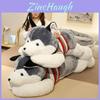 Großes Plüsch-Husky-Spielzeug, realistisches Stofftier, ideales Geburtstags- und Kuschelgeschenk für Kinder