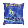 Megadeths Rock Band Square Pillow Case Home Decor Heavy Metal Band Cushions Throw Pillow For Living Room Double-Sided Printing