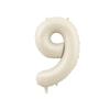 32-inch Coffee Caramel Chocolate Number Balloons - Birthday Party Foil Decorations