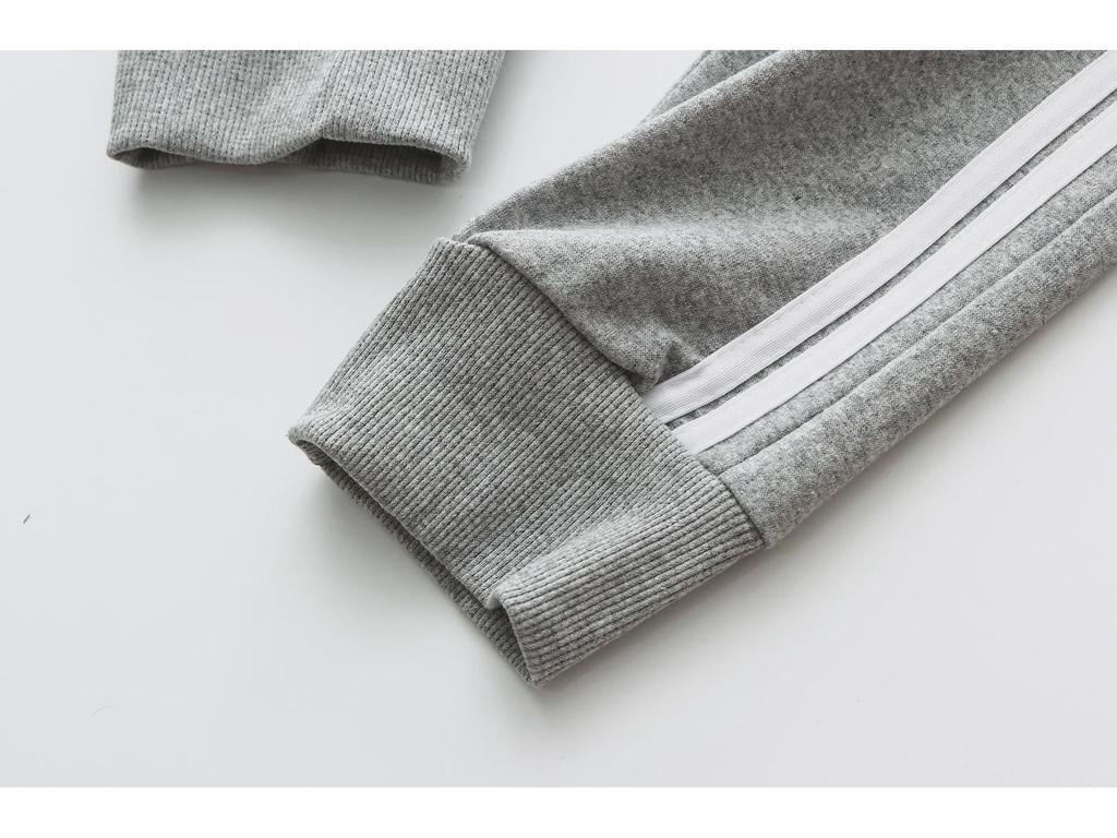 Zweigestreifte Unisex-Slim-Fit-Jogginghose für Frühling/Herbst – Ideal zum Laufen, Sport und für Studenten