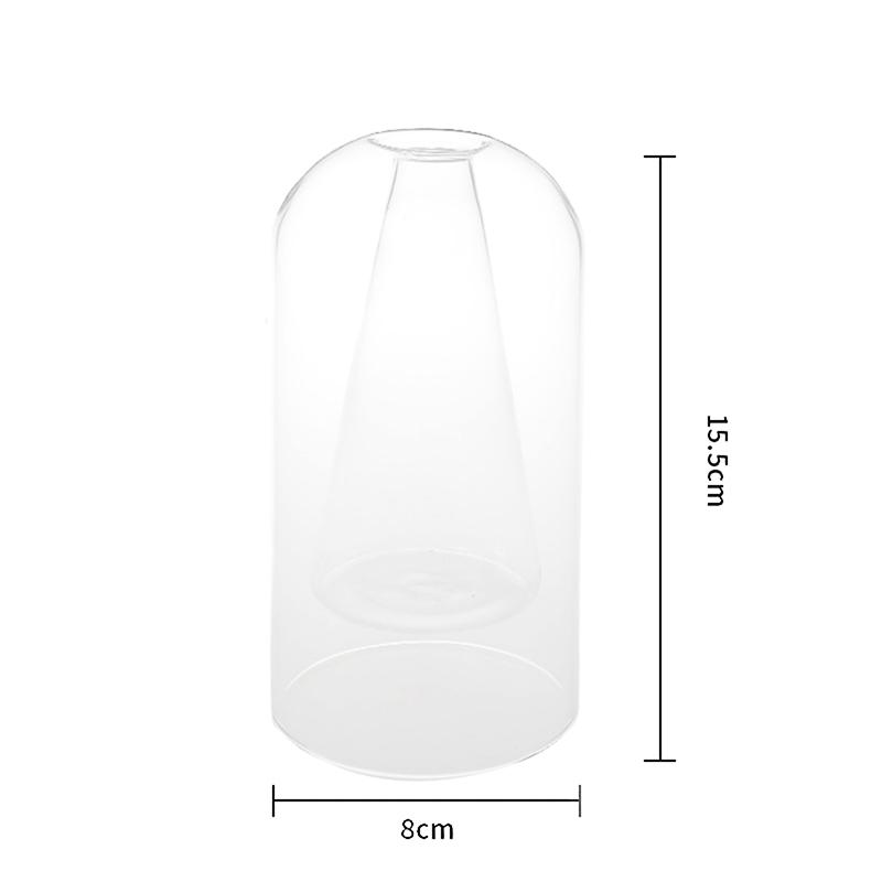 Double Layer Glass Aromatherapy Bottle Essential Oil Volatilization Bottle Ornament Home Decoration Hydroponic Vase