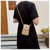 Straw Woven Shoulder Bag for Women, Trendy Sunflower Crossbody Purse, Soft Casual Handbag KTB