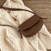 Korean Version of Semi-round Saddle Bag for Women In Autumn and Winter New Style Ins Simple Retro Temperament Versatile One-shoulder Crossbody Bag