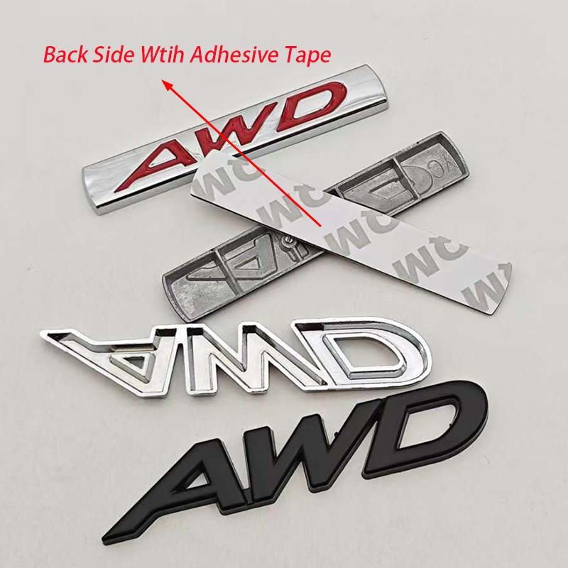 NEW 3D Metal Car Styling AWD Logo Car Body Badge Emblem For Mazda 3 CX-5 CX-3 RX-8 RX- 5 Decals Auto Accessories