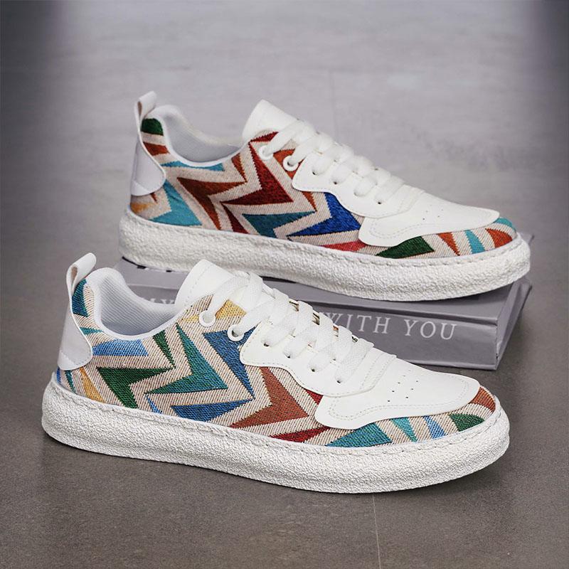 Herren Walking Schuhe Sommer Atmungsaktiv Komfort Flache Sneaker Täglich Lässig Leicht Trendige Tennisschuhe für Mann
