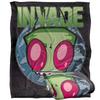Invader Zim Invade Silky Supersoft Blanket