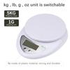 5KG/1g Digital Kitchen Food Scale for Cooking Barking Grams Ounces Pound Kilogram Units Switchable 120s Shutdown Automatically