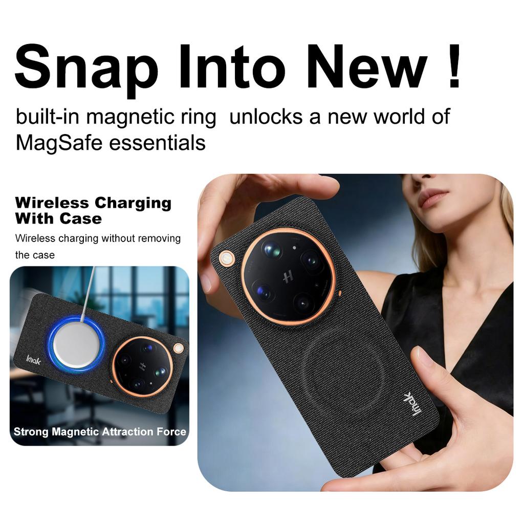 For OPPO Find X9 Ultra 5G Phone Case IMAK Ruiyi Series Fabric Magnetic Case