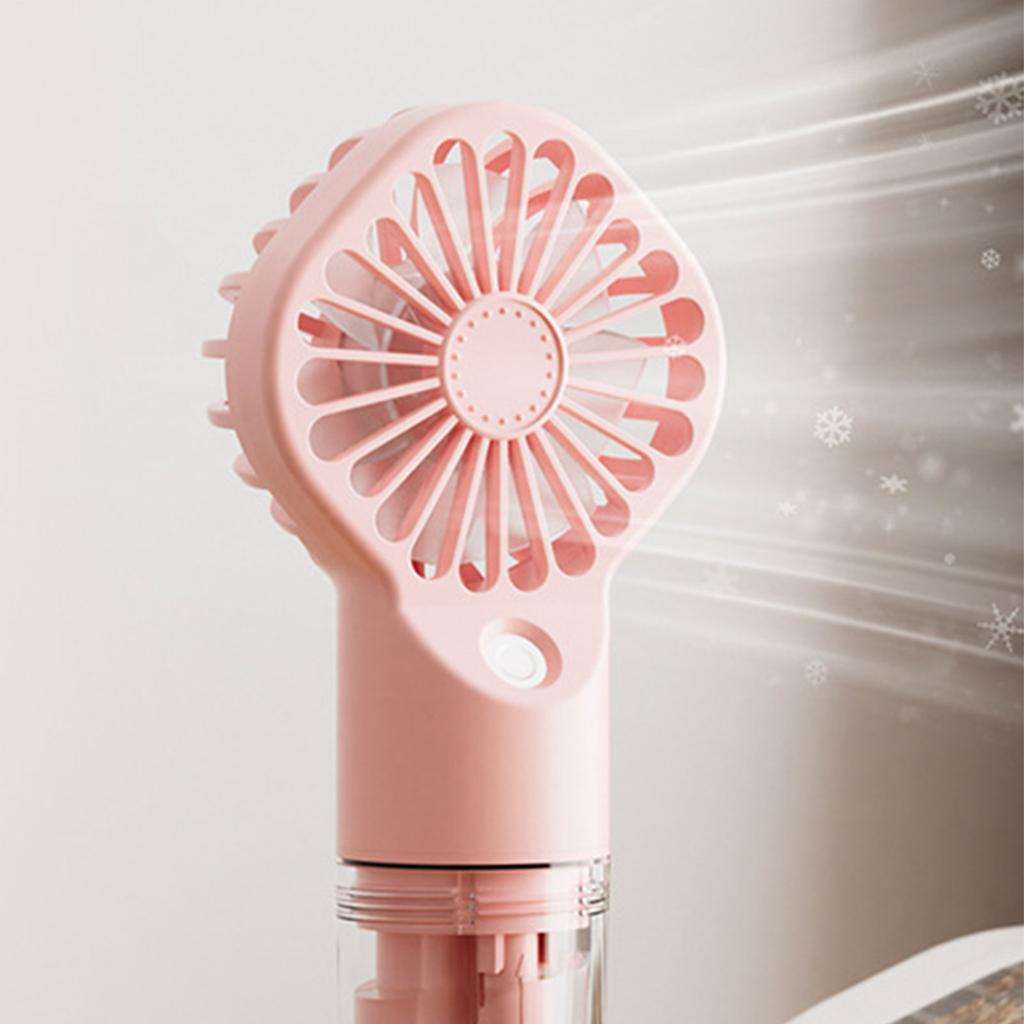 Misting Fan Portable Handheld Fan HandHeld Mist Fan Rechargeable 4 Speed Adjustable Small Mister Fan Cooling Water Spray