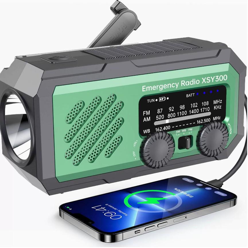 New Cross-Border Multifunctional Outdoor Emergency Flashlight Radio