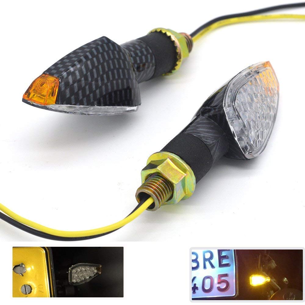 evomosa Turn Signal Lamp, Turn Light, LED, Motorcycle, Double-sided Luminous, General, Front and Rear