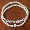 Freedom Bracelets Beaded Memorial Wristband Elastic Turning Point Patriotic Bracelets for Men Women Kids Commemorative Events