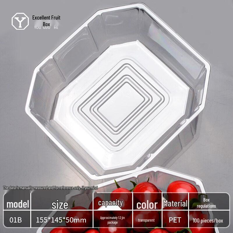 Disposable Paper Fruit Takeaway Container with Lid
