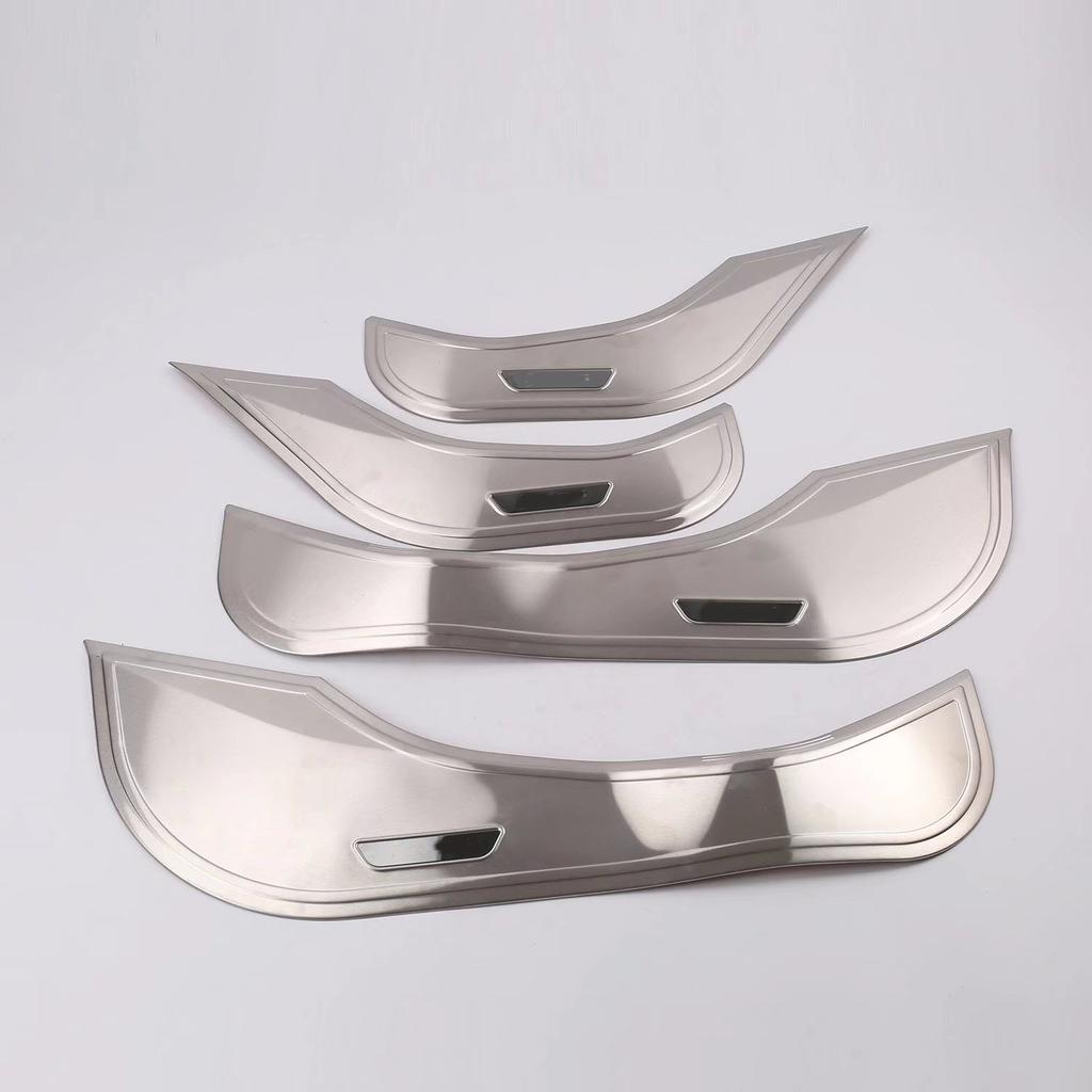Stainless Steel Car Inner Door Anti-Kick Panel Cover For Hyundai IX35 2018     Trim Stick Interior Accessories