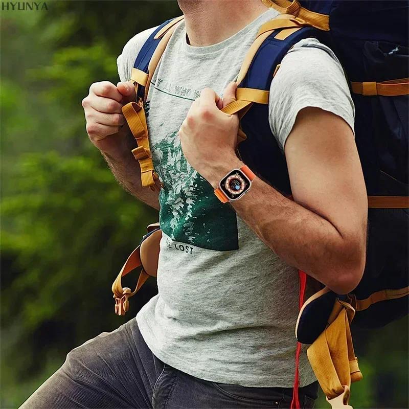 Alpine Λουράκι για Apple Watch Band Σειρά 10 9 8 7 SE Ultra 2 41mm 42mm 45mm 46mm 49mm 40mm 44mm IWatch Correa Λουράκι Ρολόι Βραχιόλι