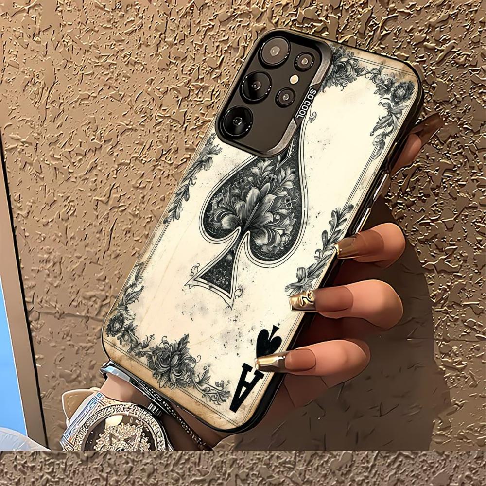 Playing cards High-end Exquisite Light Luxury Phone Case PhoneCase for Samsung Galaxy S26 S25 S24 S23 S22 S21 FE Ultra Plus