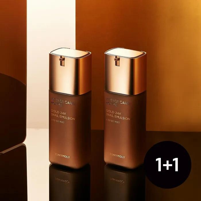 (1+1) Intense Care Gold 24K Snail Homme Emulsion 130ml