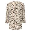 Women's Casual Floral Print Three Quarter Sleeve Round Neck T Shirt Lightweight Comfortable Fit Suitable for Everyday Wear