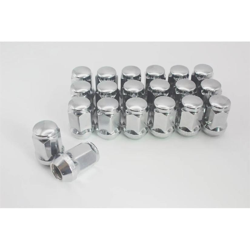 20 SZTUK 12x1.25 Nakrętek Kół Do Kół Żołędziowych | Zamknięty Końcowy Wypukły | 19mm 3/4" Sześciokąt