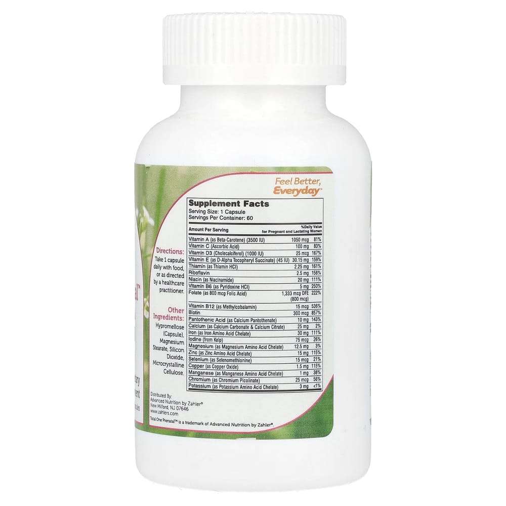 Xylor Total One Prenatal Essential Once Daily Capsules, 60 Count
