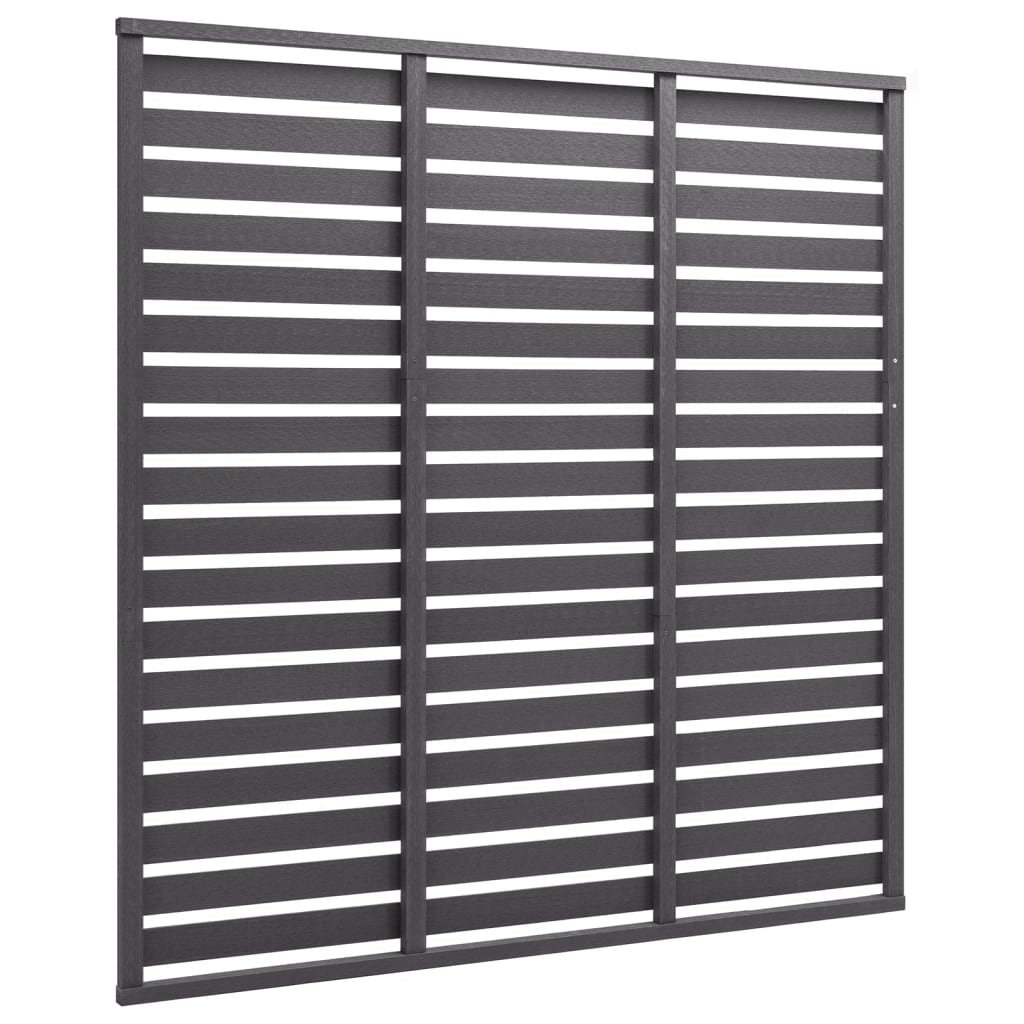 WPC Fence Panel 180 x 180 cm Grey