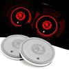 2PC LED Illuminated Car Water Cup Coaster Auto Interior Atmosphere Light Coaster for Skoda MissionL Afriq Kamio Fabia Octavia