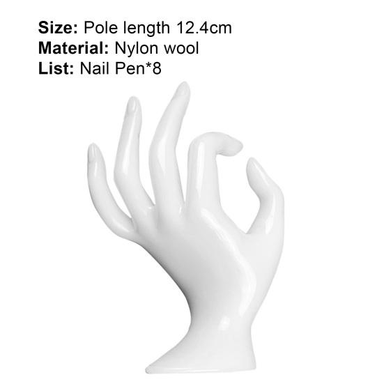 Hand Display Rack Smooth and Flat Decorative Plastic OK Finger Display Stand Hand Model