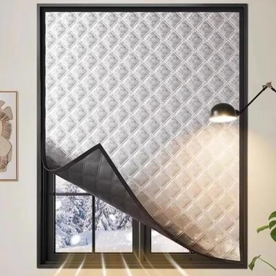 Self-Adhesive Soundproof Curtains Windproof Sealed Window Film Winter Warm Curtains  Dining Room