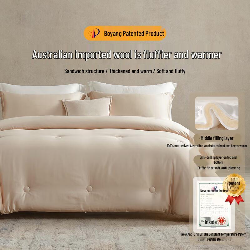Beyond Class A 100TC Long-Staple Cotton Australian Wool Quilt