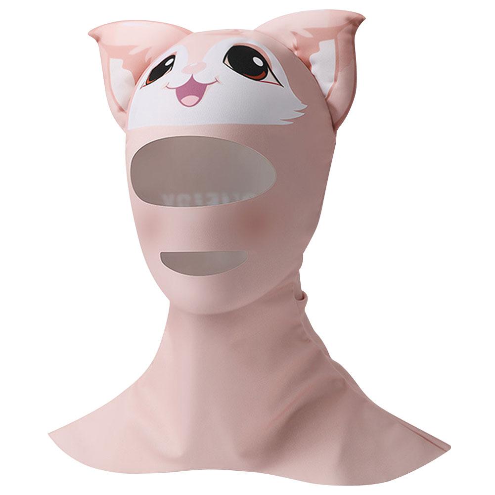 

Cartoon Scuba Diving Hood Breathable Sunscreen Face Scarf Snorkeling Surfing Hat for Kayaking Snorkeling Swimming Canoeing розовый