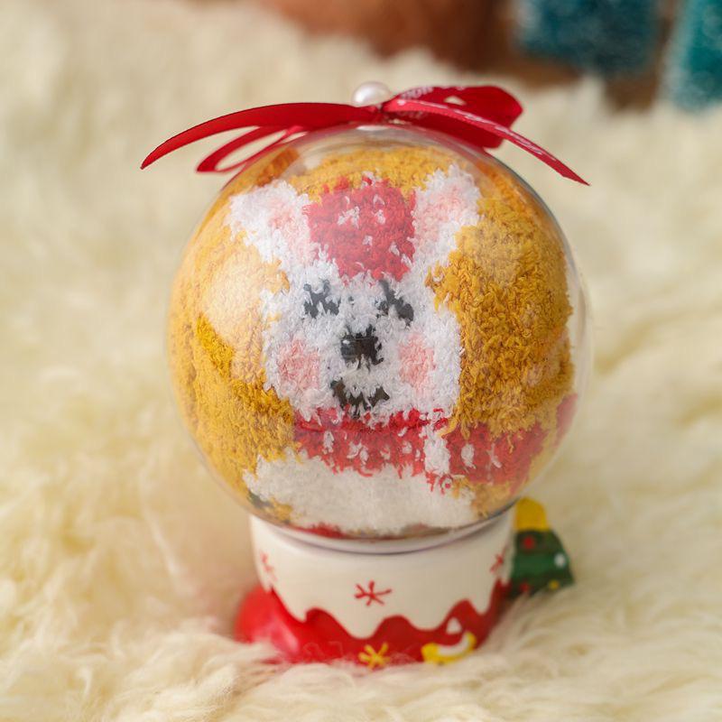 Damen Korallfleece Wintersocken - Nicht fusselnd, Fleecegefüttert, Gemütlich Cartoon Weihnachtsgeschenk