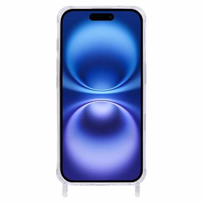 Husă pentru iPhone 16 Compatibilă cu MagSafe TPU+PC 1.5mm Husă Transparentă pentru Telefon cu Găuri pentru Șnur