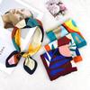 70 Simulation Silk Flower Silk Scarf Fashion Professional Color Matching High-end Decorative Versatile Square Scarf Scarf