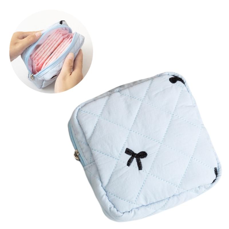 Sanitary Pad Storage Solution for Commuting and Trip Polyester Tampon Container Convenient Menstrual Product Holder