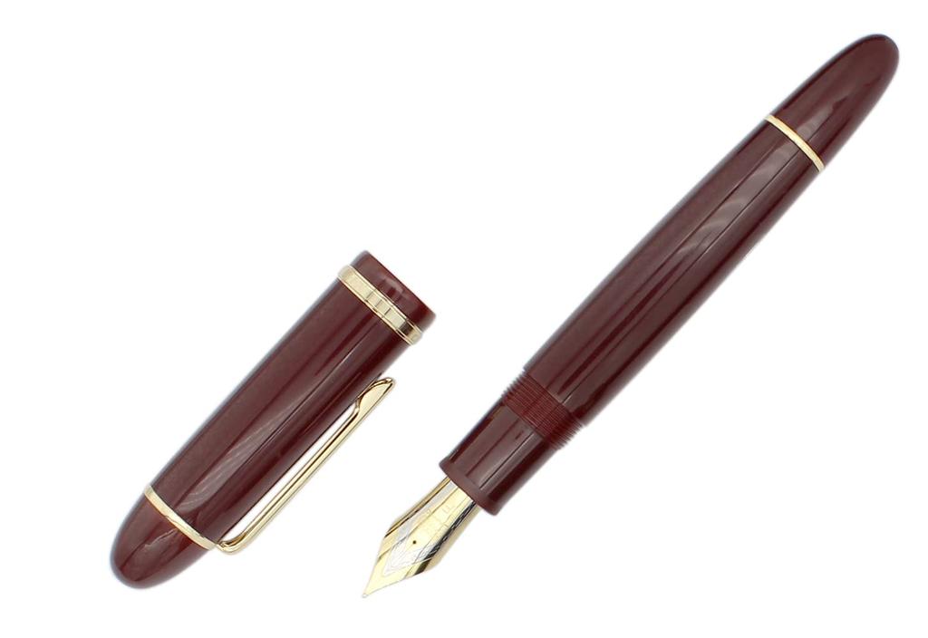 Gullor X159 Fine Nib Fountain Large Gold Gift Red Pen, Acrylic, Size, Trim, Boxed,