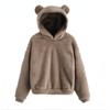 Autumn and Winter New Plush Hooded Warm Sweater