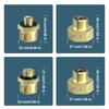4Pcs Corrosion Resistant Gas Cylinder Connection Adapter Brass Hexagonal Connector Universals Fitting Refill Adapter