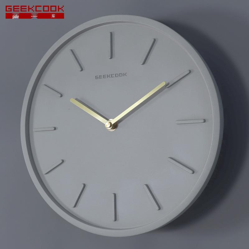 

Скандинавские минималистичные настенные часы: Современный дизайн из бетона и меди