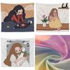Lovely Cartoon Wall Hanging Tapestry- Hand Washable Skin-friendly Livingroom Decor