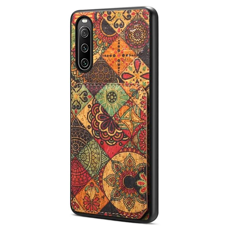 

Чехол для телефона Sony Xperia 10 IV 5G, устойчивый к царапинам, с подставкой и цветочным узором