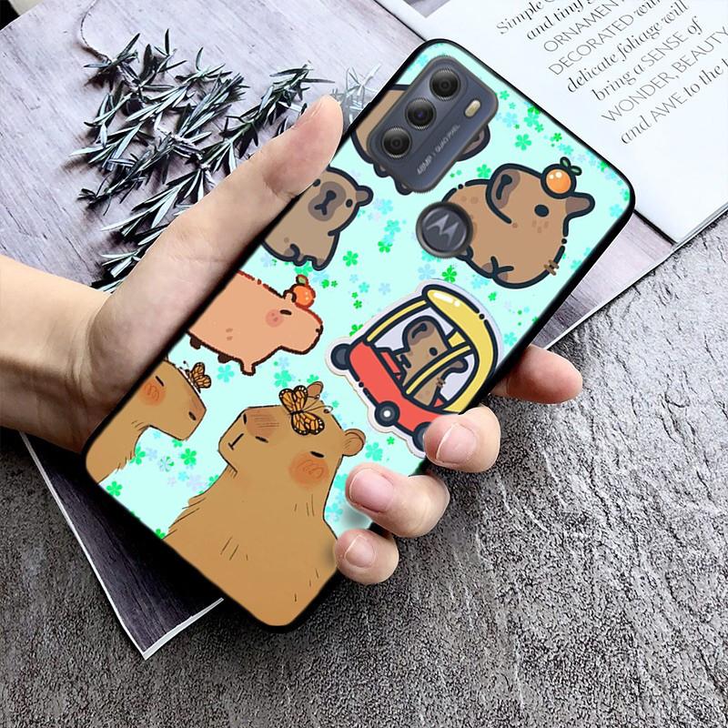 

Милый чехол для телефона с изображением капибары и животного для Moto G84 G23 G24 G31 G32 G41 G51 G52 G53 G54 G71 G82 G42 G62 G200 G Play G Stylus Moto G84 5G
