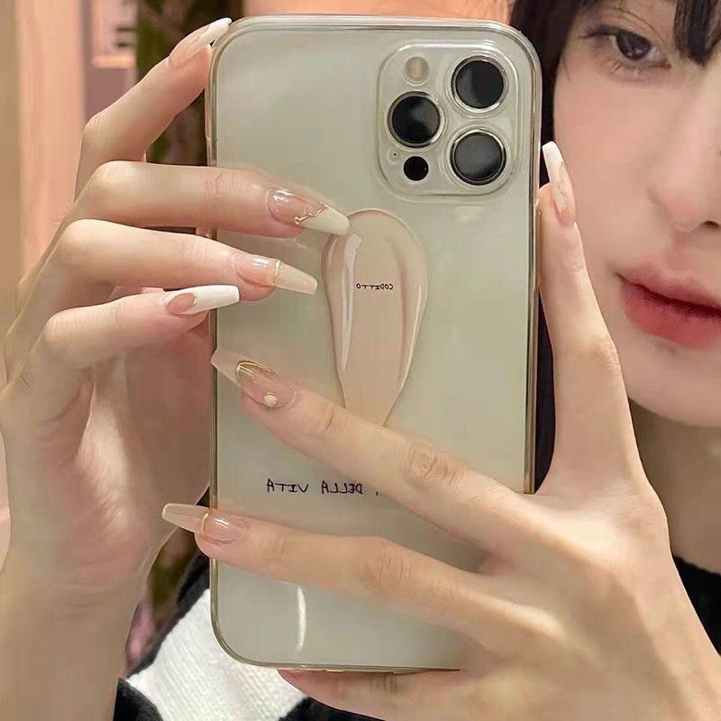 

Icy Irregular Milky White Gilding Wear Armor Magic Mirror Effect Powder Asymmetrical XS