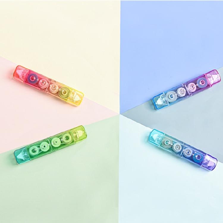 Gradient Color Correction Tape 2 In 1 White Out Tape and Adhesive Roller Scrapbooking Tape Double Head Correction Tape