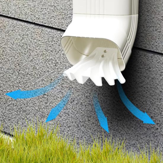 Yousheng Gutter Downspout Diverter Rain Gutter Disperser Gutter Downspout Extension for 3"x 4" And 3" X 2" Downspout Rainwater Dispersal