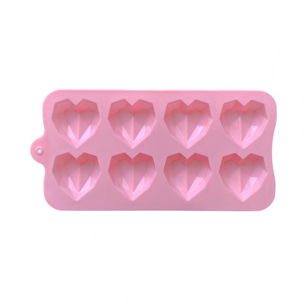 Food Grade Silicone Mold Chocolate Mold Silicone 8-cavity Heart Silicone Mold for Baking 3d Love Shaped Chocolate Candy Tray