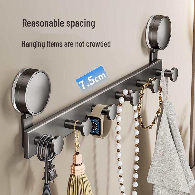 DANLE Punch-Free Suction Cup Row Hooks